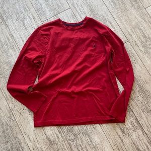 Unisex Nautica Large Performance Tee Red